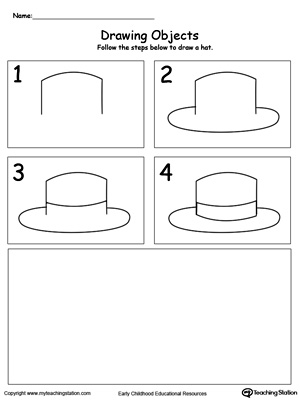 Follow the Steps to Draw a Hat