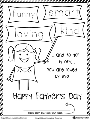 Happy Father's Day Card from Daughter. FUNNY, SMART, LOVING and KIND.
