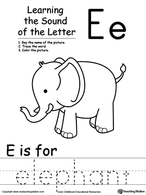 Learning Beginning Letter Sound: E