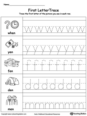 EN word family lowercase letter tracing. Practice writing lowercase letters in this printable worksheet.