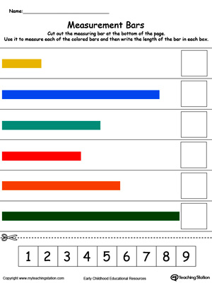 Practice linear measurement, reading scales and writing numbers with this printable worksheet.