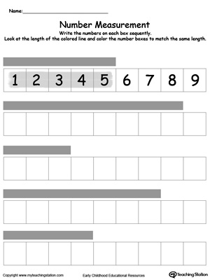 Measure with a ruler how long something is in this kindergarten math printable worksheet.