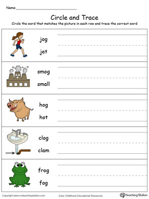 Build vocabulary, learn phonics and practice writing with this OG Word Family worksheet.