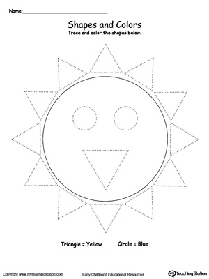 Trace Shapes to Make a Sun