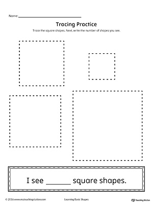 Geometric Shape Counting and Tracing: Square