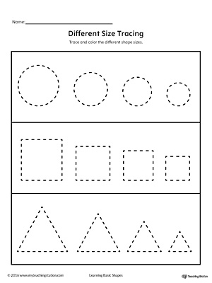 Trace and Connect Dots to Draw Shapes: Square, Triangle, Rectangle