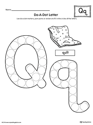 Letter Q Do-A-Dot Worksheet