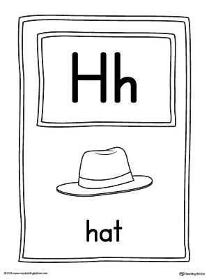 The Letter H Large Alphabet Picture Card is perfect for helping students practice recognizing the letter H, and it