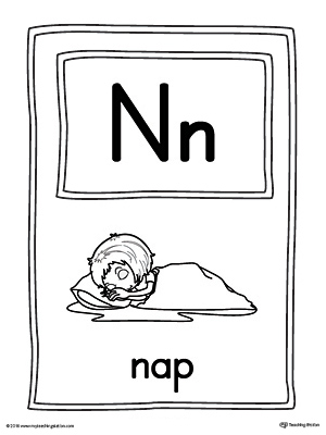The Letter N Large Alphabet Picture Card is perfect for helping students practice recognizing the letter N, and it