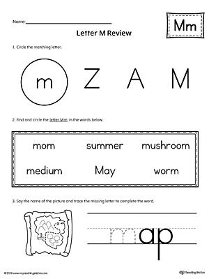 Learning the Letter M can be easy and simple with the right tools. Download this action pack worksheet and help your student learn all about the letter M.