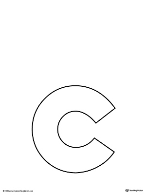 Lowercase Letter C Template Printable