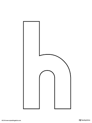 Lowercase Letter H Template Printable