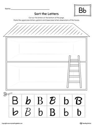 Sort the Uppercase and Lowercase Letter B with this printable worksheet. Download a copy today!