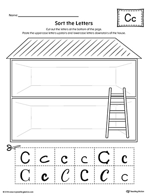 Sort the Uppercase and Lowercase Letter C with this printable worksheet. Download a copy today!