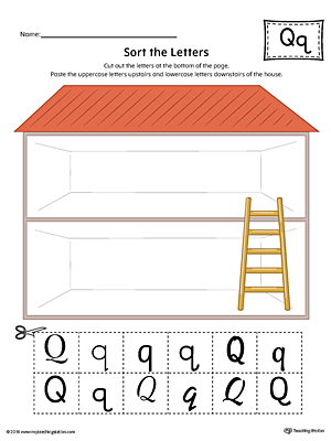 Sort the Uppercase and Lowercase Letter Q (Color) with this printable worksheet. Download a copy today!