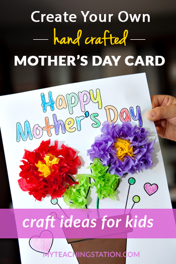 Easy Mother's Day Card Craft Activity for Kids