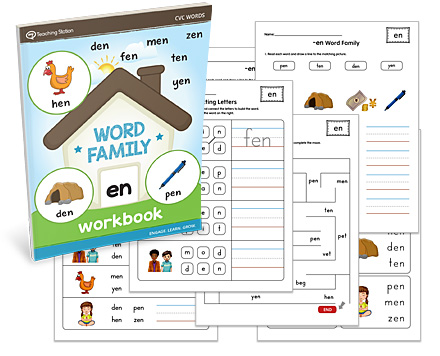 EN Word Family CVC Workbook