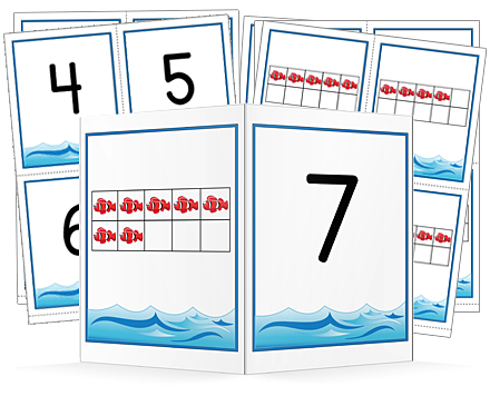 Preschool Printable Number Cards 0-10