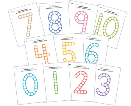 Do-A-Dot Numbers 0-10 Activity Set