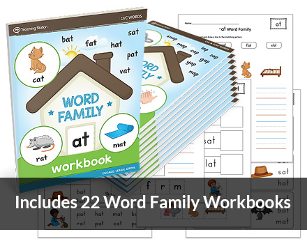 Word Family Workbook Bundle