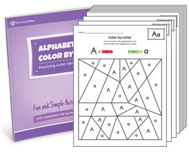 Alphabet Color-by-Letter Activity Set