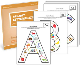 Alphabet Letter Puzzle Activity Set
