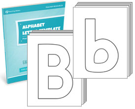 Alphabet Letter Template Set