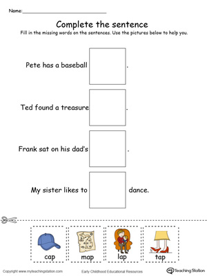 AP Word Family Complete the Sentence in Color