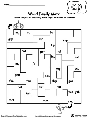 AP Word Family Maze