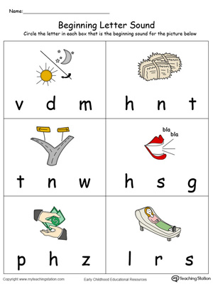 Beginning Letter Sound: AY Words in Color