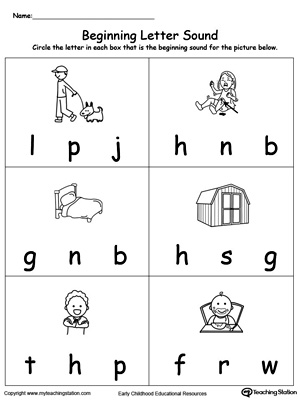 Practice recognizing the sounds and letters at the beginning of words with this ED Word Family worksheet.