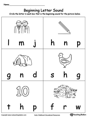 Beginning Letter Sound: EN Words