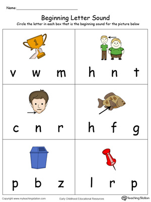 Practice beginning letter sounds and trace the words with this IN Word Family worksheet.