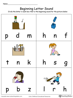 Beginning Letter Sound: IT Words in Color