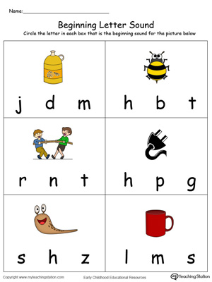 Beginning Letter Sound: UG Words in Color