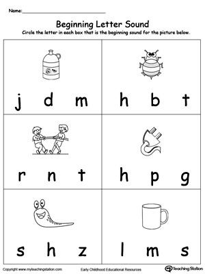 Beginning Letter Sound: UG Words