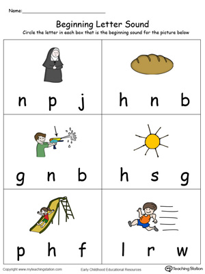 Beginning Letter Sound: UN Words in Color