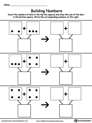 Addition: Building Numbers by Counting Dots III