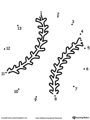 Learning to Count by Connecting the Dots 1 Through 13: Drawing a Baseball