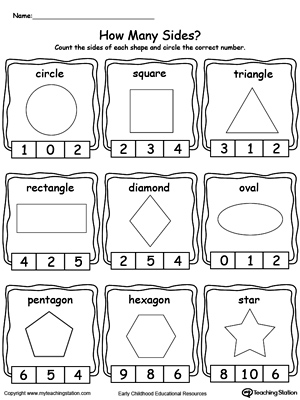 Identifying and Counting Shape Sides