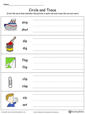 Identify Word and Write: IP Words in Color