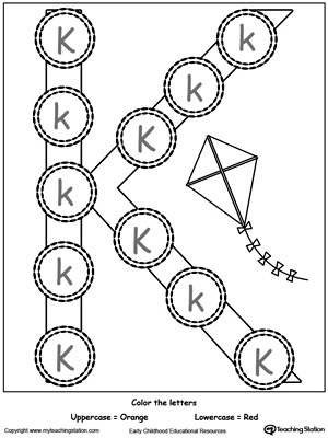 Recognize Uppercase and Lowercase Letter K