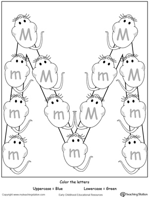 Recognize Uppercase and Lowercase Letter M