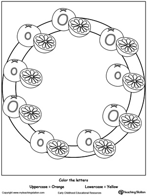 Recognize Uppercase and Lowercase Letter O