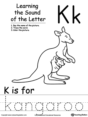 *FREE* Learning Beginning Letter Sound: K | MyTeachingStation.com