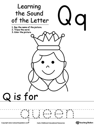 Learning Beginning Letter Sound: Q