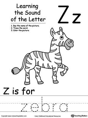Learning Beginning Letter Sound: Z