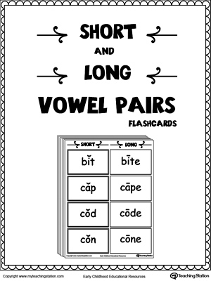Short and Long Vowel Pairs Flashcards