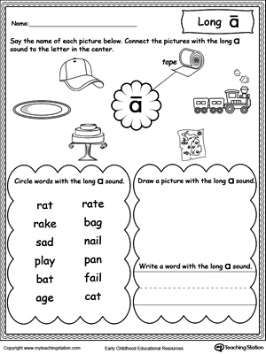 Long A Sound Worksheet