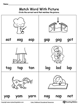 Match Word with Picture: AP Words. Identifying words ending in  –AP by matching the words with each picture.